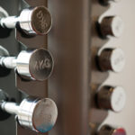 Shiny Metal Dumbbells